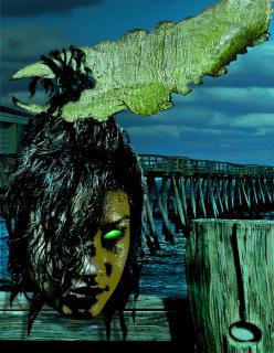 Beneath the Pier - illustration by Leslie Herzfeld - click to enlarge - http://portlandportfolio.blogspot.com/