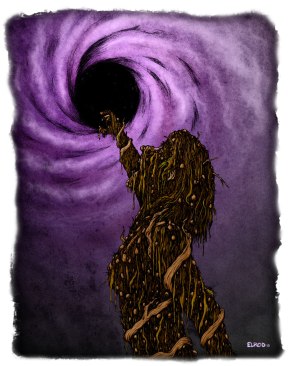 Eidolon of Filth - illustration by Robert Elrod - click to enlarge - http://www.robertelrodllc.com