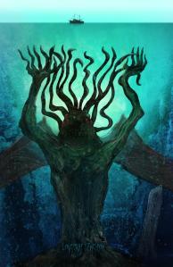 Art by Steve Santiago – http://www.illustrator-steve.com/ – for the story "Leviathan's Wake"