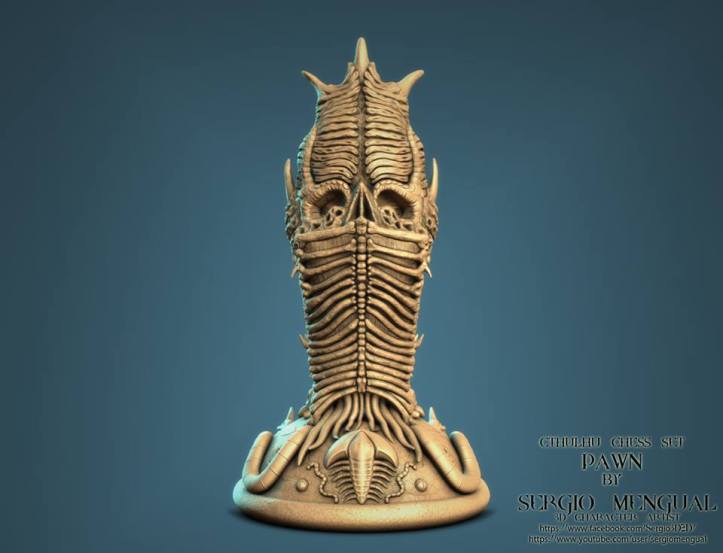 Cthulhu Chess Set: The Pawn (from: http://on.fb.me/1TnGTfl)